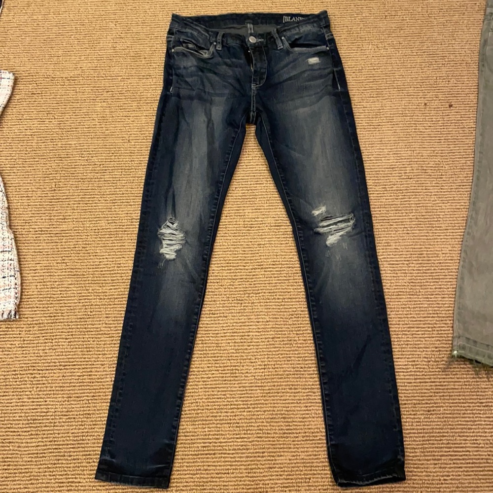 Blank nyc dark wash ripped jeans